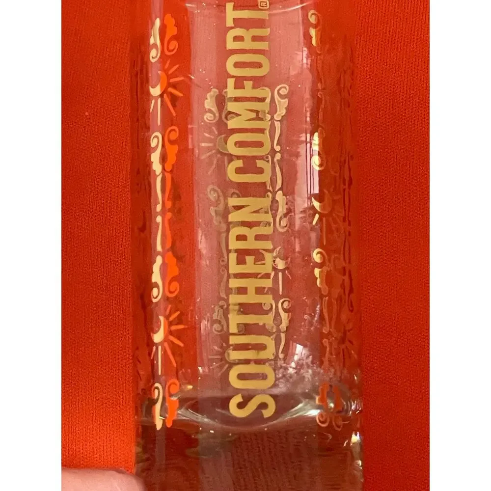 Southern Comfort Vintage Tall Shooter Shot glass with Gold